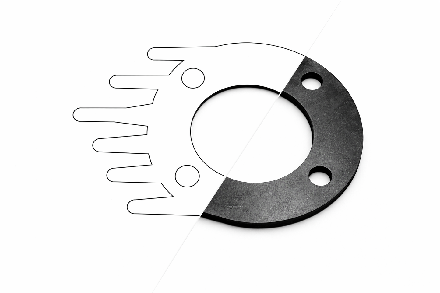 Custom Gasket from DXF