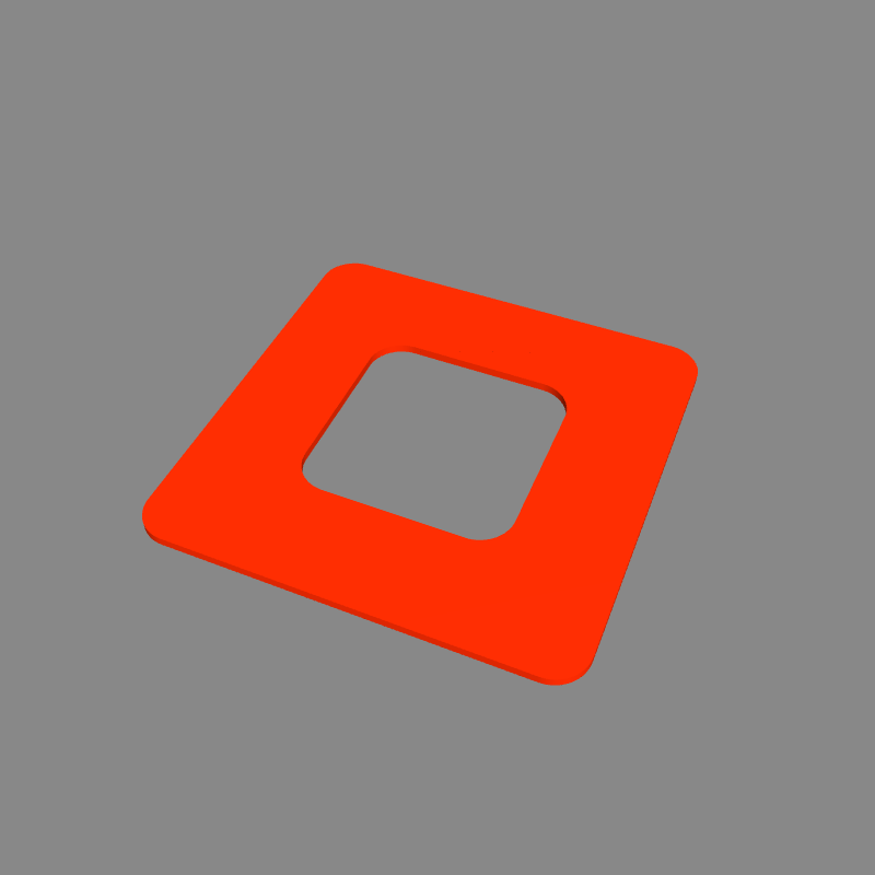 Custom Square Ring Gaskets w/ Rounded Corners – $0.99